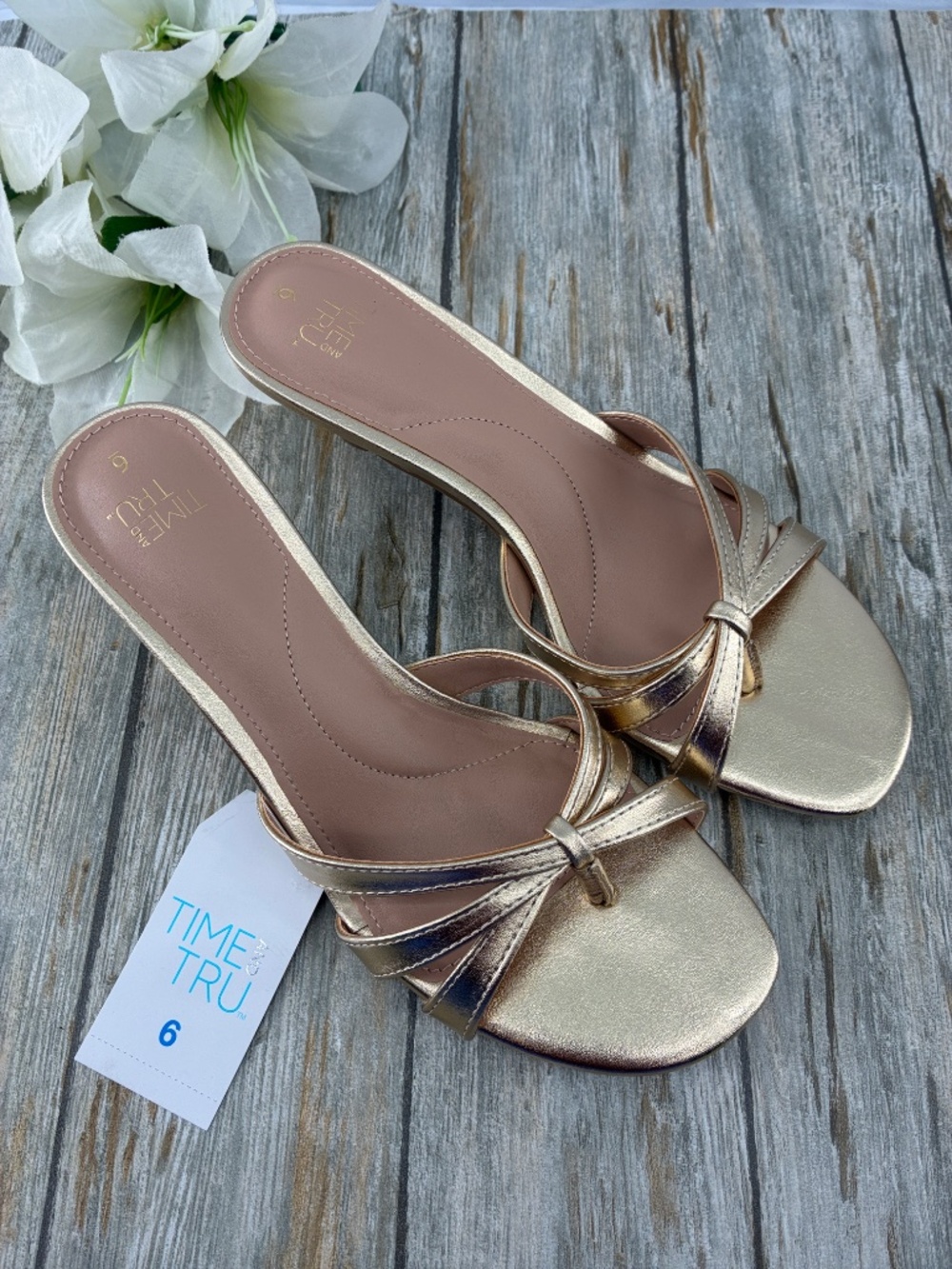 Kitten Heels Mike Sandals Shoes Size 6